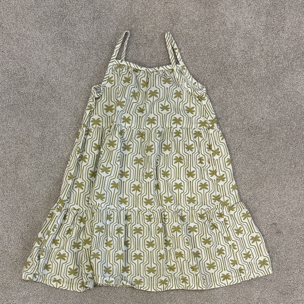Stylish Green and White Kids Dress